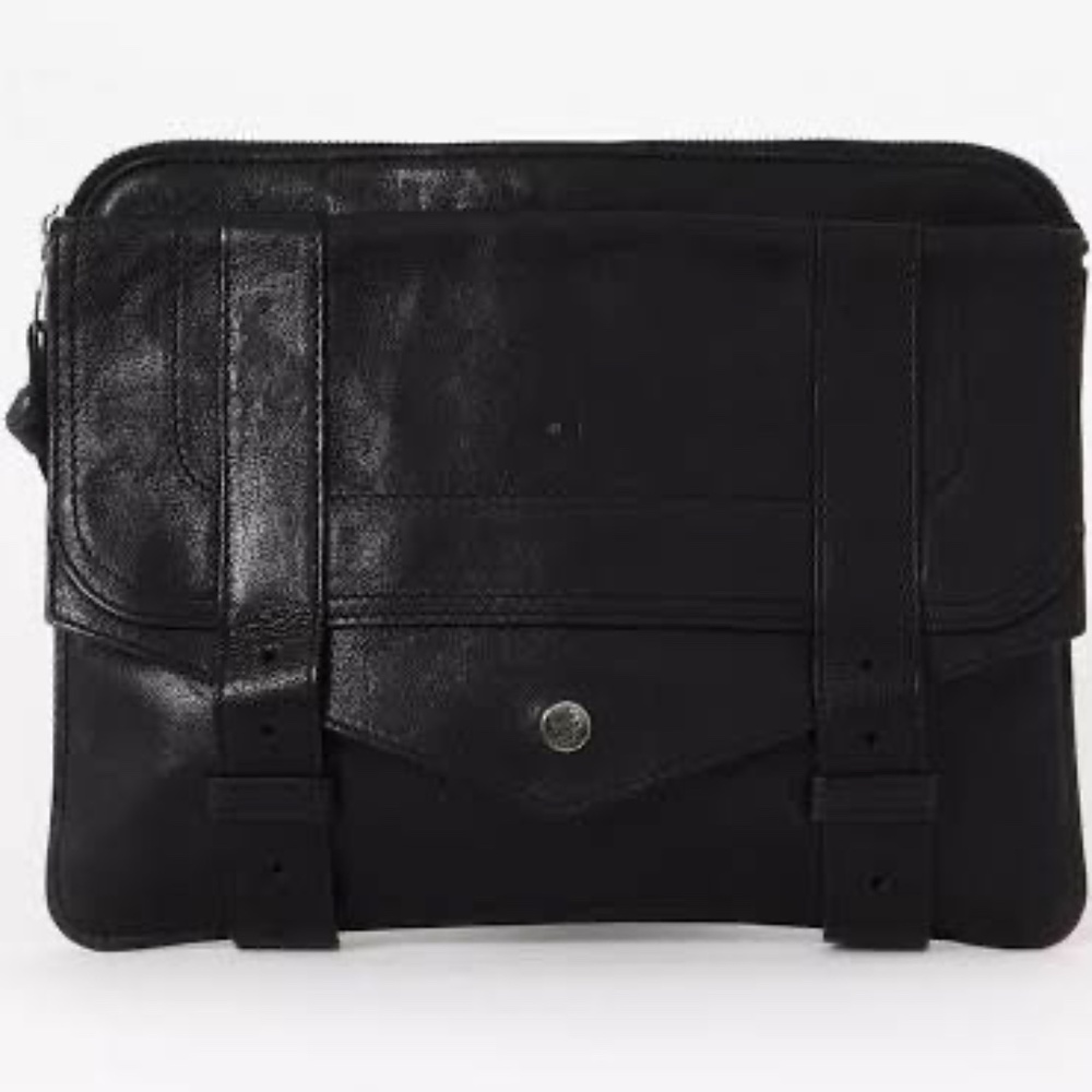 Proenza Schouler PS1 iPad Case | Black‎ Leather | Gunmetal Hardware